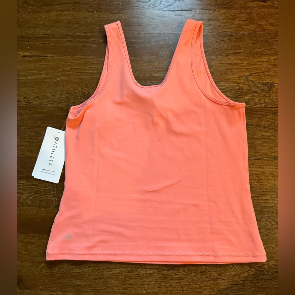 Peach Athleta Transcend tank M - Picture 4 of 4